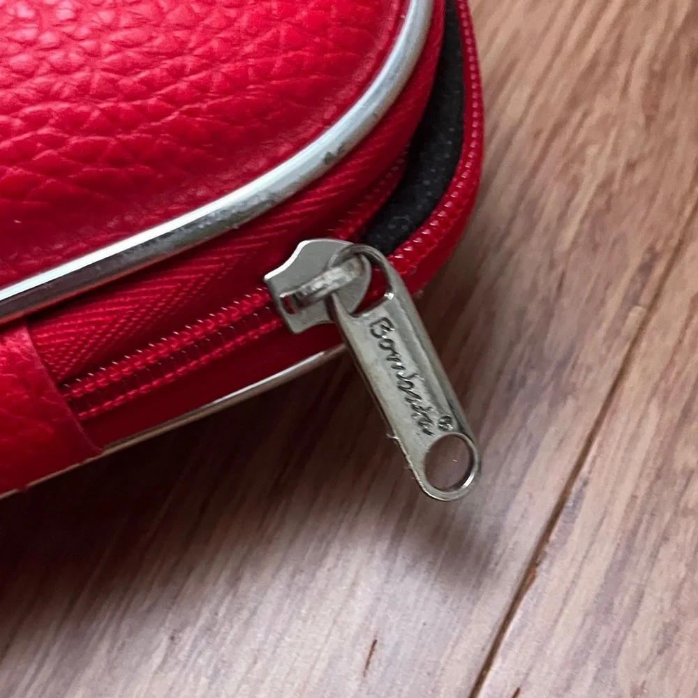 Red unisex Bombata Crossbody Briefcase Bag (large)